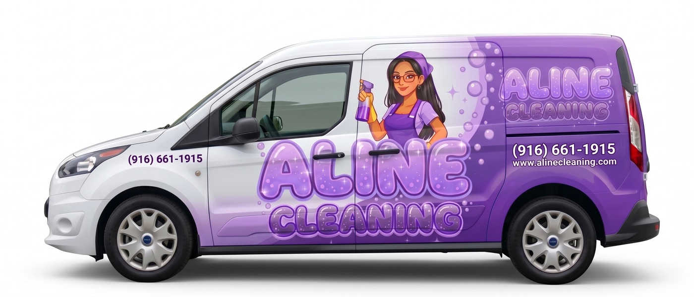 Aline Cleaning service van